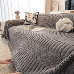 Boho 3D Geometric Throw Blanket for Couch, Luxurious Velvety Plush Fleece Sofa Cover - Ornate Home