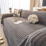 Boho 3D Geometric Throw Blanket for Couch, Luxurious Velvety Plush Fleece Sofa Cover - Ornate Home