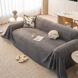 Boho 3D Geometric Throw Blanket for Couch, Luxurious Velvety Plush Fleece Sofa Cover - Ornate Home