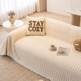 Boho 3D Geometric Throw Blanket for Couch, Luxurious Velvety Plush Fleece Sofa Cover - Ornate Home