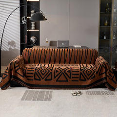 Boho Chenille Sofa Throw Covers Sectional Sofa Couch Cover Sofa Protector Covers - Ornate Home