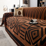 Boho Chenille Sofa Throw Covers Sectional Sofa Couch Cover Sofa Protector Covers - Ornate Home