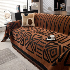 Boho Chenille Sofa Throw Covers Sectional Sofa Couch Cover Sofa Protector Covers - Ornate Home
