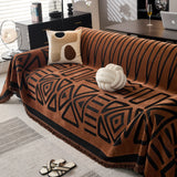 Boho Chenille Sofa Throw Covers Sectional Sofa Couch Cover Sofa Protector Covers - Ornate Home