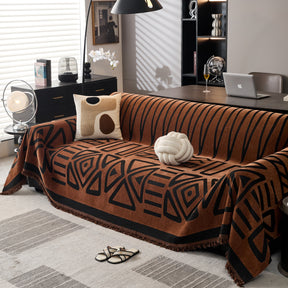 Boho Chenille Sofa Throw Covers Sectional Sofa Couch Cover Sofa Protector Covers - Ornate Home