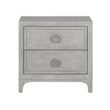 Boho Chic Nighstand in Washed White - Ornate Home