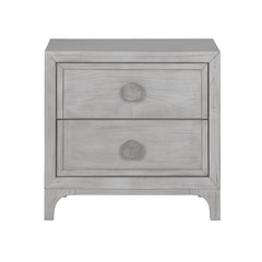Boho Chic Nighstand in Washed White - Ornate Home