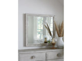 Boho Chic Plain Mirror in Washed White - Ornate Home