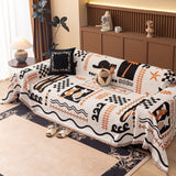 Boho Chic Woven Throw Blanket for Couch, Washable Couch Cover for Pets, Dogs, Cats - Ornate Home
