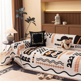 Boho Chic Woven Throw Blanket for Couch, Washable Couch Cover for Pets, Dogs, Cats - Ornate Home