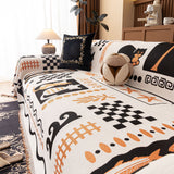 Boho Chic Woven Throw Blanket for Couch, Washable Couch Cover for Pets, Dogs, Cats - Ornate Home