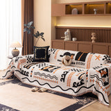 Boho Chic Woven Throw Blanket for Couch, Washable Couch Cover for Pets, Dogs, Cats - Ornate Home