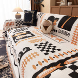 Boho Chic Woven Throw Blanket for Couch, Washable Couch Cover for Pets, Dogs, Cats - Ornate Home