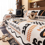 Boho Chic Woven Throw Blanket for Couch, Washable Couch Cover for Pets, Dogs, Cats - Ornate Home