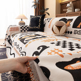 Boho Chic Woven Throw Blanket for Couch, Washable Couch Cover for Pets, Dogs, Cats - Ornate Home
