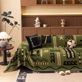 Boho Chic Woven Throw Blanket for Couch, Washable Couch Cover for Pets, Dogs, Cats - Ornate Home