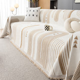 Boho Couch Throw Covers with Tassel Thick Durable Sofa Cover Blanket Furniture Slipcover Sectional - Ornate Home