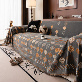 Boho Geometric Sofa Slipcovers Chenille Scratch Resistant Couch Protective Covers - Ornate Home