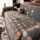 Boho Geometric Sofa Slipcovers Chenille Scratch Resistant Couch Protective Covers - Ornate Home