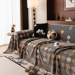 Boho Geometric Sofa Slipcovers Chenille Scratch Resistant Couch Protective Covers - Ornate Home