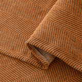Boho Herringbone Sofa Throw Blanket with Pom Pom Tassels Stylish Furniture Slipcover - Ornate Home