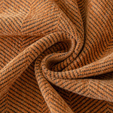 Boho Herringbone Sofa Throw Blanket with Pom Pom Tassels Stylish Furniture Slipcover - Ornate Home