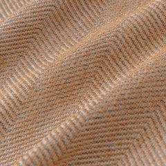 Boho Herringbone Sofa Throw Blanket with Pom Pom Tassels Stylish Furniture Slipcover - Ornate Home