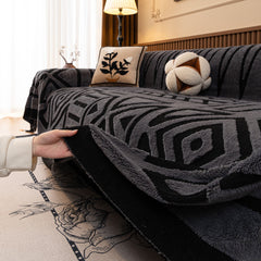 Boho Plush Couch Cover Bohemian Throw Blanket Decor Covers Sofa Chair Furniture Bed - Ornate Home