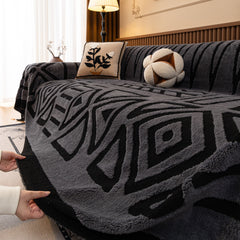 Boho Plush Couch Cover Bohemian Throw Blanket Decor Covers Sofa Chair Furniture Bed - Ornate Home