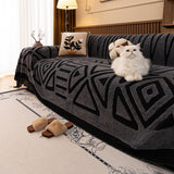 Boho Plush Couch Cover Bohemian Throw Blanket Decor Covers Sofa Chair Furniture Bed - Ornate Home