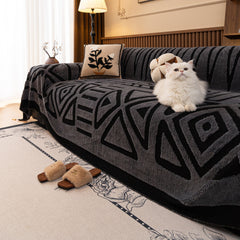 Boho Plush Couch Cover Bohemian Throw Blanket Decor Covers Sofa Chair Furniture Bed - Ornate Home