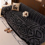 Boho Plush Couch Cover Bohemian Throw Blanket Decor Covers Sofa Chair Furniture Bed - Ornate Home