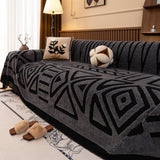 Boho Plush Couch Cover Bohemian Throw Blanket Decor Covers Sofa Chair Furniture Bed - Ornate Home