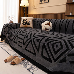Boho Plush Couch Cover Bohemian Throw Blanket Decor Covers Sofa Chair Furniture Bed - Ornate Home