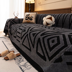 Boho Plush Couch Cover Bohemian Throw Blanket Decor Covers Sofa Chair Furniture Bed - Ornate Home