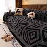 Boho Plush Couch Cover Bohemian Throw Blanket Decor Covers Sofa Chair Furniture Bed - Ornate Home