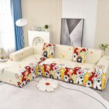 Boho Printed Sofa Slipcover, Stretch Furniture Protector for Sectional L-Shaped Sofa - Ornate Home