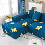 Boho Printed Sofa Slipcover, Stretch Furniture Protector for Sectional L-Shaped Sofa - Ornate Home