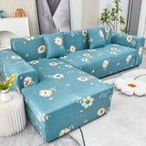 Boho Printed Sofa Slipcover, Stretch Furniture Protector for Sectional L-Shaped Sofa - Ornate Home
