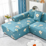 Boho Printed Sofa Slipcover, Stretch Furniture Protector for Sectional L-Shaped Sofa - Ornate Home