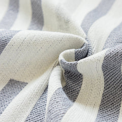 Boho Stripe Sectional Couch Cover Soft Chenille Sofa Slipcovers Blanket on The Sofa for Living Room - Ornate Home
