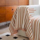 Boho Striped Jacquard Throw Sofa Slipcover Chenille Sofa Throws for Couches for Pets Kids Home Decor - Ornate Home