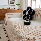 Boho Striped Jacquard Throw Sofa Slipcover Chenille Sofa Throws for Couches for Pets Kids Home Decor - Ornate Home