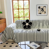 Boho Striped Jacquard Throw Sofa Slipcover Chenille Sofa Throws for Couches for Pets Kids Home Decor - Ornate Home