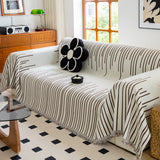 Boho Striped Jacquard Throw Sofa Slipcover Chenille Sofa Throws for Couches for Pets Kids Home Decor - Ornate Home