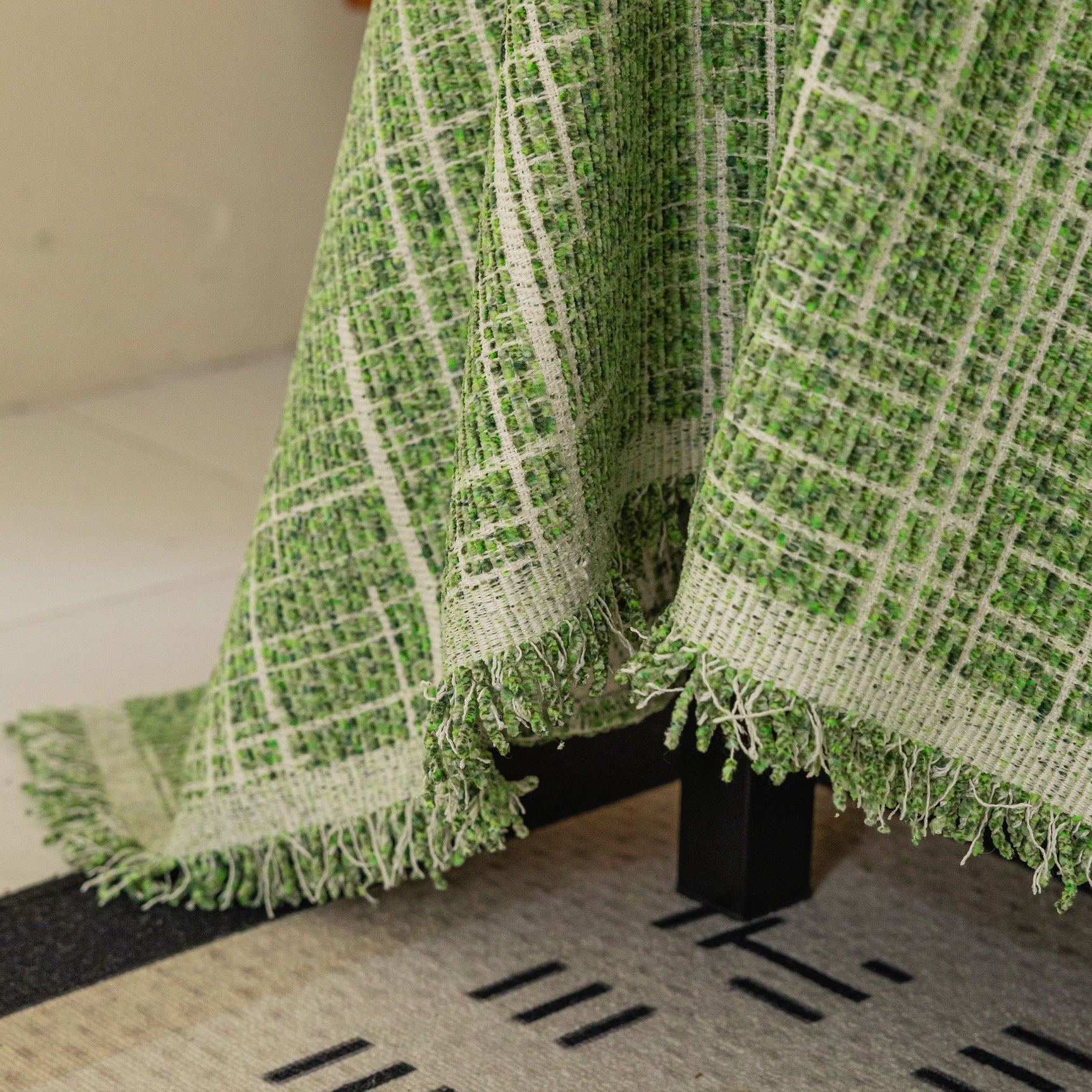 Boho Woven Sofa Throw Cover, Modern Soft Couch Protector for Pets & Living Room Decor - Ornate Home