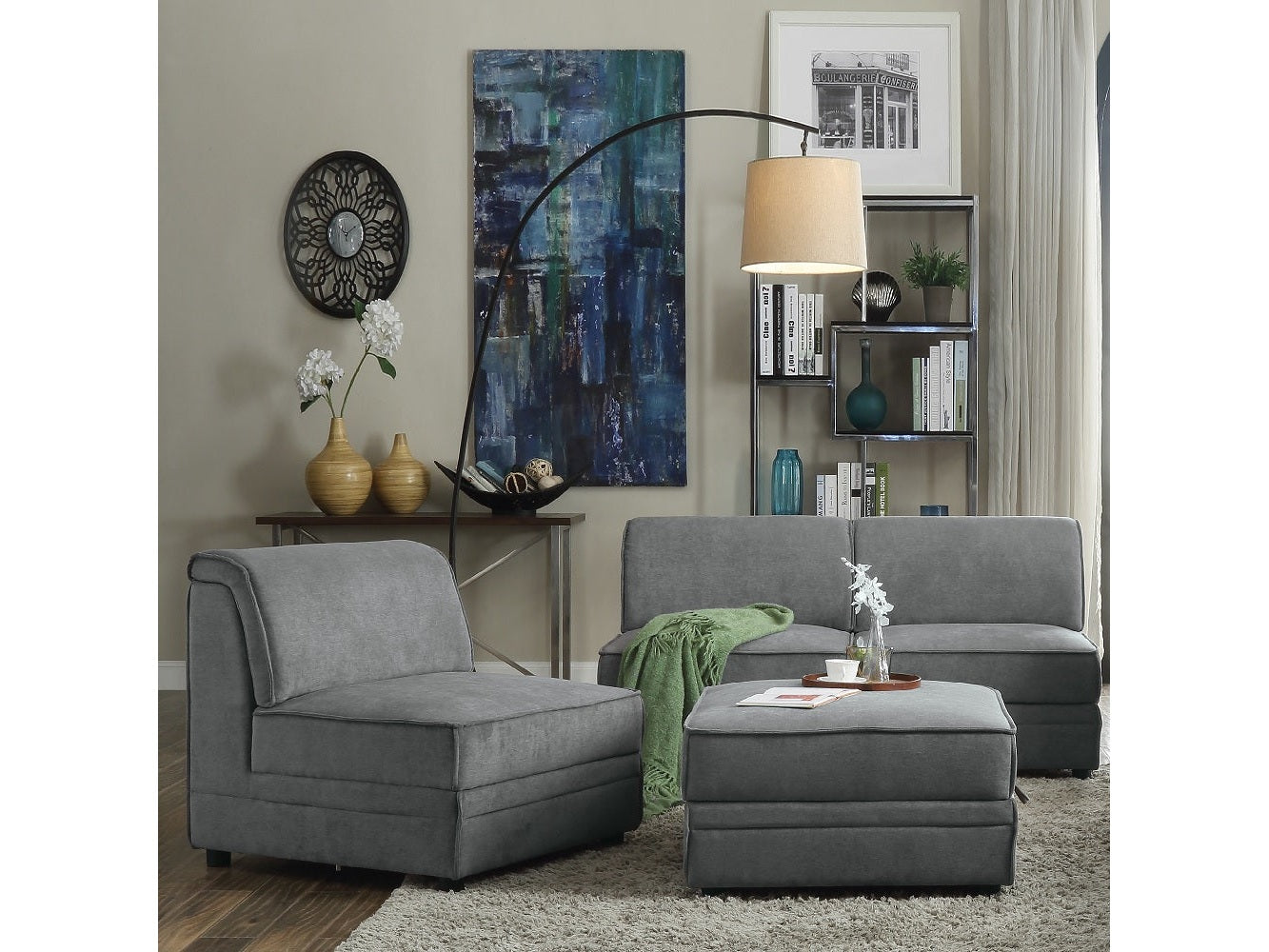 Bois Armless Chair - Ornate Home