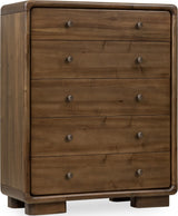 Boka Impala Five Drawer Acacia Wood Chest - Ornate Home