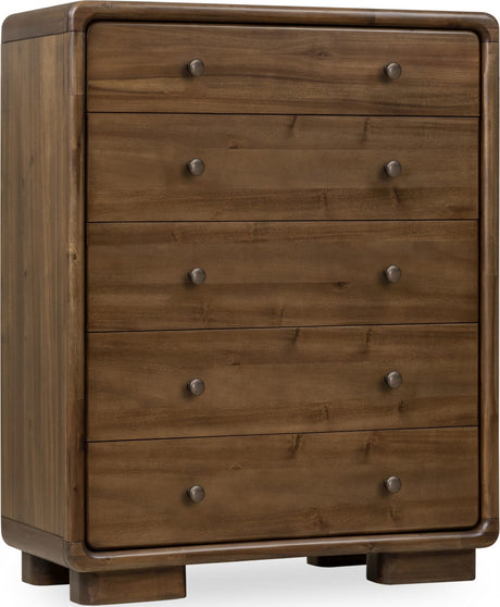 Boka Impala Five Drawer Acacia Wood Chest - Ornate Home