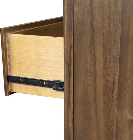 Boka Impala Five Drawer Acacia Wood Chest - Ornate Home